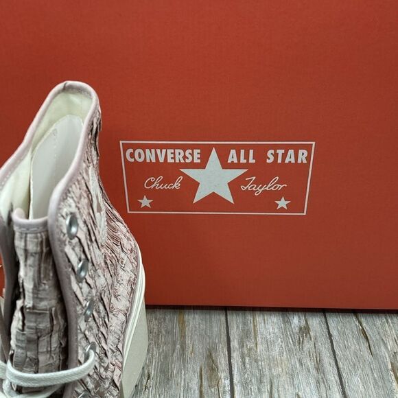 Converse Chuck 70 De Luxe Heel Hightop Satin Boots Shoes SneakersSize 7.5 - Picture 9 of 16